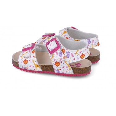 Garvalin 252465 Bios bedruckte Sandalen für Mädchen BLANCO_B050