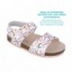 Garvalin 252466 Bios bedruckte Sandale für Mädchen BLANCO_B050