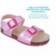 Garvalin 252467 Bios Metallic Mädchensandale ROSA_C032