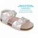 Garvalin 252467 Bios Metallic Mädchensandale PLATA_B198
