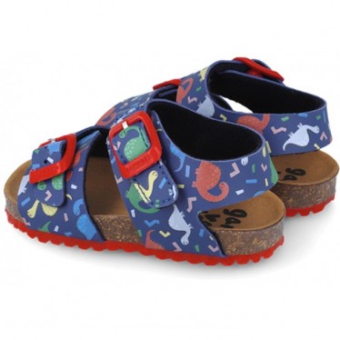 Garvalin 252472 Bios bedruckte Sandalen für Jungen AZUL_A008