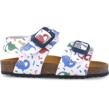 Garvalin 252472 Bios bedruckte Sandalen für Jungen BLANCO_B050