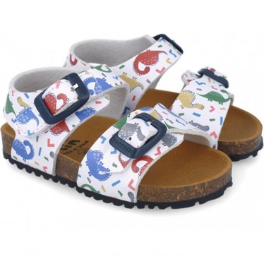 Garvalin 252472 Bios bedruckte Sandalen für Jungen BLANCO_B050
