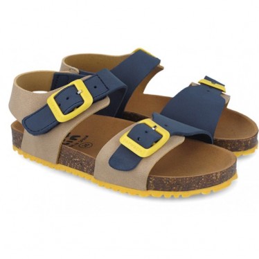 Garvalin 252474 Bios Basic Jungensandalen BEIGE_AZUL_B827