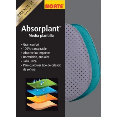 Halbschuhe Einlegesohle NORTE ABSORPLANT VERDE