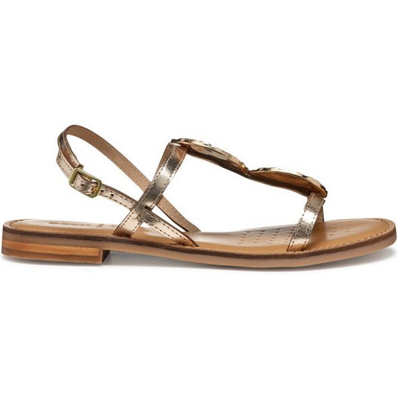 GEOX Maddalusiac D55YMF Damensandalen GOLD