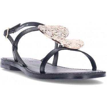 GEOX Maddalusiac D55YMF Damensandalen BLACK