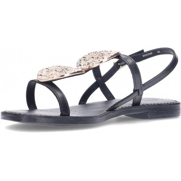 GEOX Maddalusiac D55YMF Damensandalen BLACK