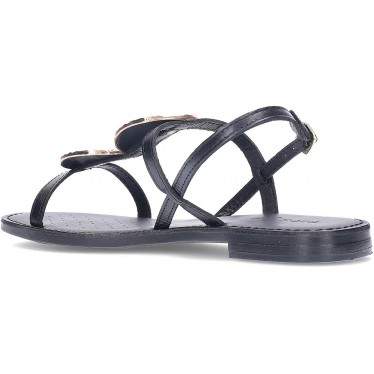 GEOX Maddalusiac D55YMF Damensandalen BLACK