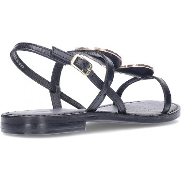 GEOX Maddalusiac D55YMF Damensandalen BLACK