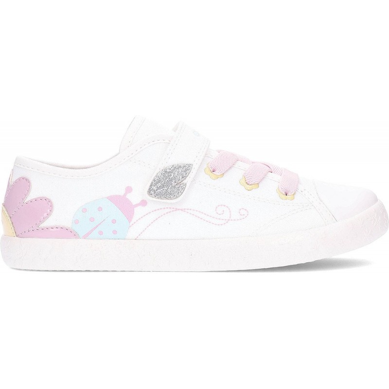 GEOX Gisli J554NC Mädchen-Sneaker WHITE_PNIK