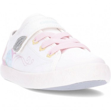GEOX Gisli J554NC Mädchen-Sneaker WHITE_PNIK