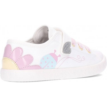 GEOX Gisli J554NC Mädchen-Sneaker WHITE_PNIK