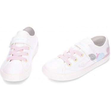 GEOX Gisli J554NC Mädchen-Sneaker WHITE_PNIK