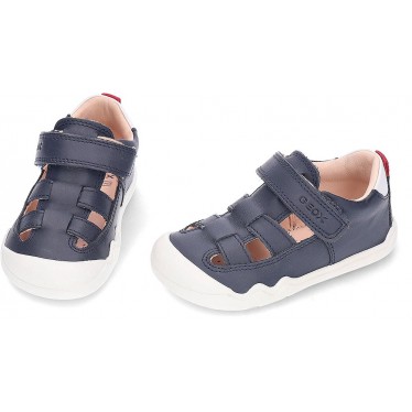 GEOX Steppieup B555WA Umweltfreundliche Sandalen NAVY_WHITE