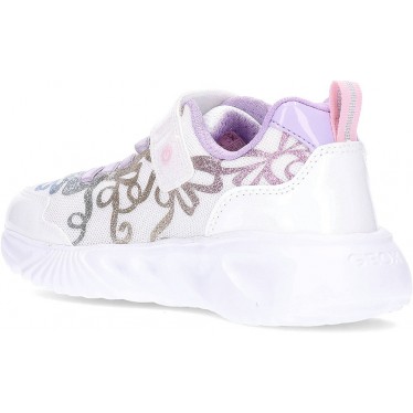 Turnschuhe mit Licht GEOX Assister J55E9A WHITE_MULTICOLOR