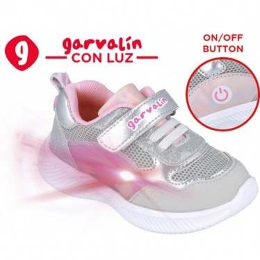 Garvalín 252801 Mädchen Sportschuhe Lichter PLATA_B198