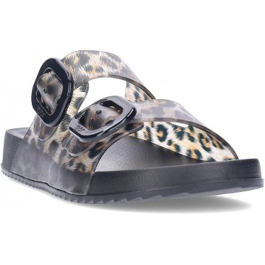IGOR Damen Havana Gloss Leo Sandale S10336 NEGRO