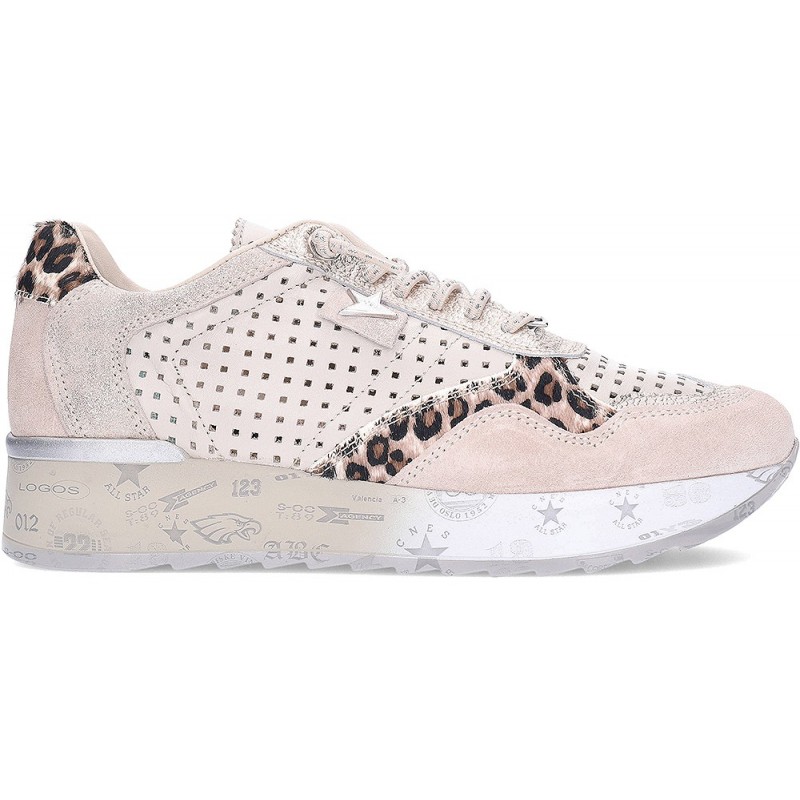CETTI C-848SRAXL Damen-Sneaker LEO_IVORY