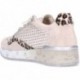 CETTI C-848SRAXL Damen-Sneaker LEO_IVORY