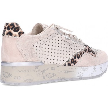 CETTI C-848SRAXL Damen-Sneaker LEO_IVORY