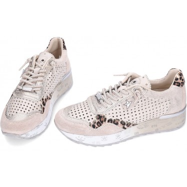 CETTI C-848SRAXL Damen-Sneaker LEO_IVORY