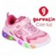 Garvalin 252828 Halo Leuchtsportschuh für Mädchen ROSA_C032