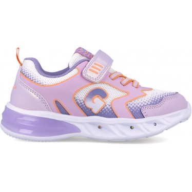 Garvalin 252828 Halo Leuchtsportschuh für Mädchen BLANCO_LILA_D661