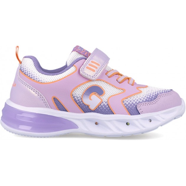 Garvalin 252828 Halo Leuchtsportschuh für Mädchen BLANCO_LILA_D661 Garvalin 252828 Halo Leuchtsportschuh für Mädchen BLANCO_LILA_D661