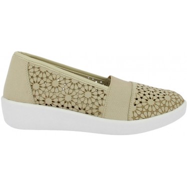 Doctor Cutillas 38474 Damen-Loafer mit gestanzten Blumen PLATINO