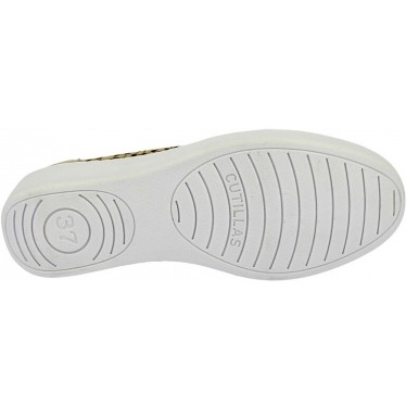 Doctor Cutillas 38474 Damen-Loafer mit gestanzten Blumen PLATINO
