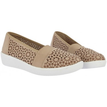 Doctor Cutillas 38474 Damen-Loafer mit gestanzten Blumen NUDE