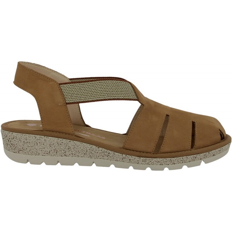 Doctor Cutillas 35336 Damen-Krabbensandale mit Gummizug CUERO