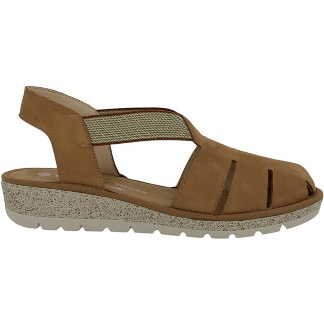 Doctor Cutillas 35336 Damen-Krabbensandale mit Gummizug CUERO Doctor Cutillas 35336 Damen-Krabbensandale mit Gummizug CUERO