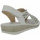 Doctor Cutillas 35334 Floral Chopped Damen Sandalen BLANCO