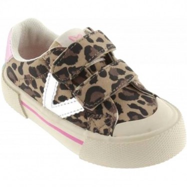 Victoria 1065196 Tribu Basket Mädchen-Sportschuh LEOPARDO