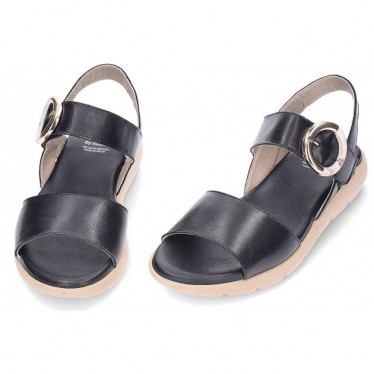 FLUCHOS Gandia D9468 Damensandale NEGRO