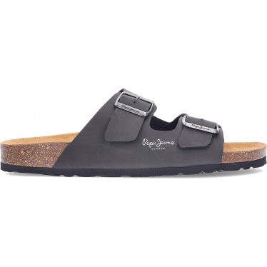 Sandalen PEPE JEANS Doppelvelour PMS80003 BLACK