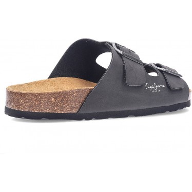 Sandalen PEPE JEANS Doppelvelour PMS80003 BLACK