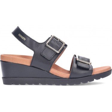 MEPHISTO YSABEL Ledersandalen BLACK