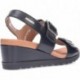 MEPHISTO YSABEL Ledersandalen BLACK