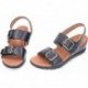 MEPHISTO YSABEL Ledersandalen BLACK