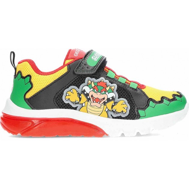 GEOX Cyberdrone Bowser J55LBE Leuchtende Sneakers für Jungen GREEN_RED GEOX Cyberdrone Bowser J55LBE Leuchtende Sneakers für Jungen GREEN_RED