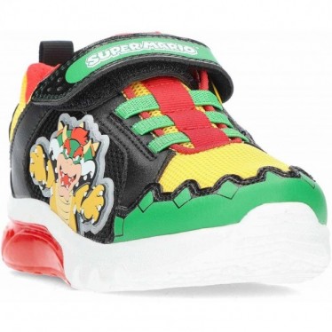 GEOX Cyberdrone Bowser J55LBE Leuchtende Sneakers für Jungen GREEN_RED