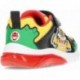 GEOX Cyberdrone Bowser J55LBE Leuchtende Sneakers für Jungen GREEN_RED