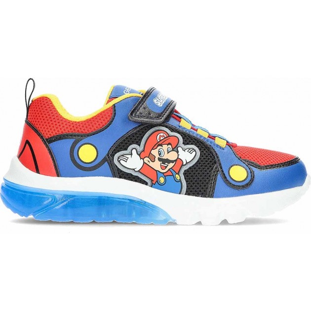 GEOX Super Mario J55LBF leuchtende Kindersneaker ROYAL_RED GEOX Super Mario J55LBF leuchtende Kindersneaker ROYAL_RED