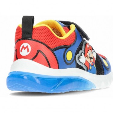 GEOX Super Mario J55LBF leuchtende Kindersneaker ROYAL_RED