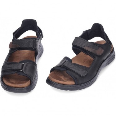 FLUCHOS Kairo F1773 Herrensandalen NEGRO
