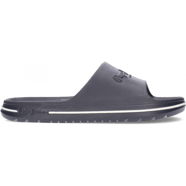PEPE JEANS Beach Slide Herren Flip-Flops PMS70159 BLACK PEPE JEANS Beach Slide Herren Flip-Flops PMS70159 BLACK