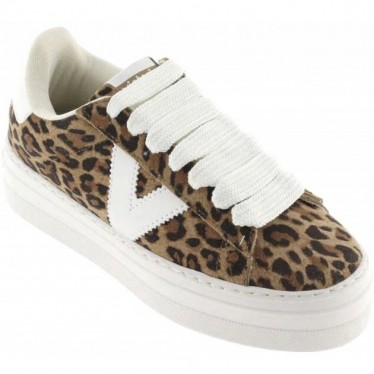 Victoria 1092176 Barcelona Wildleder Damen Sportschuh LEOPARDO